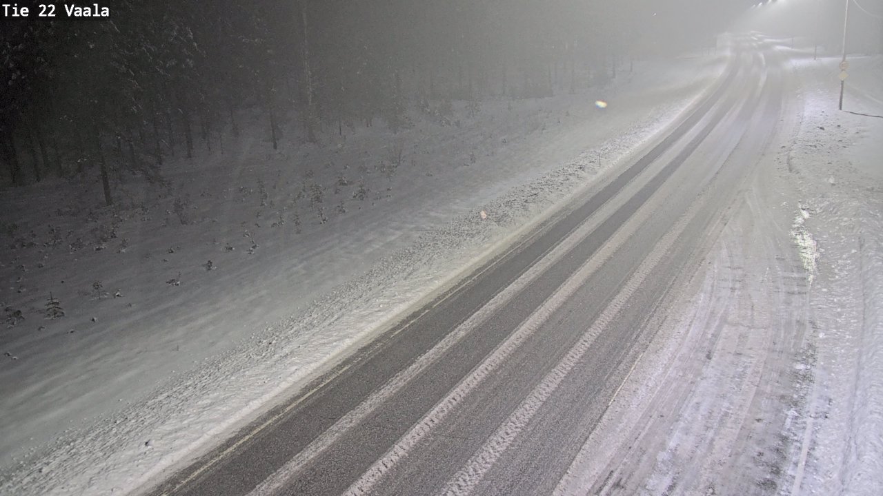 Weather Camera Image Road 22 Vaala, Vaala, Pohjois-Pohjanmaa