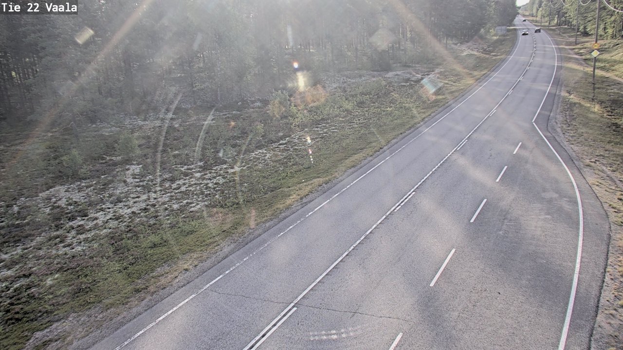 Weather Camera Image Väg 22 Vaala, Vaala, Pohjois-Pohjanmaa