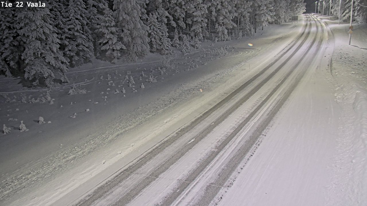 Weather Camera Image Väg 22 Vaala, Vaala, Pohjois-Pohjanmaa