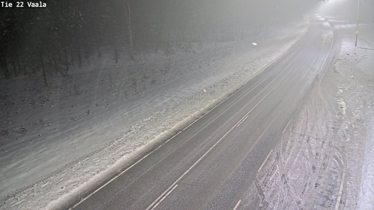 Weather Camera Image Väg 22 Vaala, Vaala, Pohjois-Pohjanmaa
