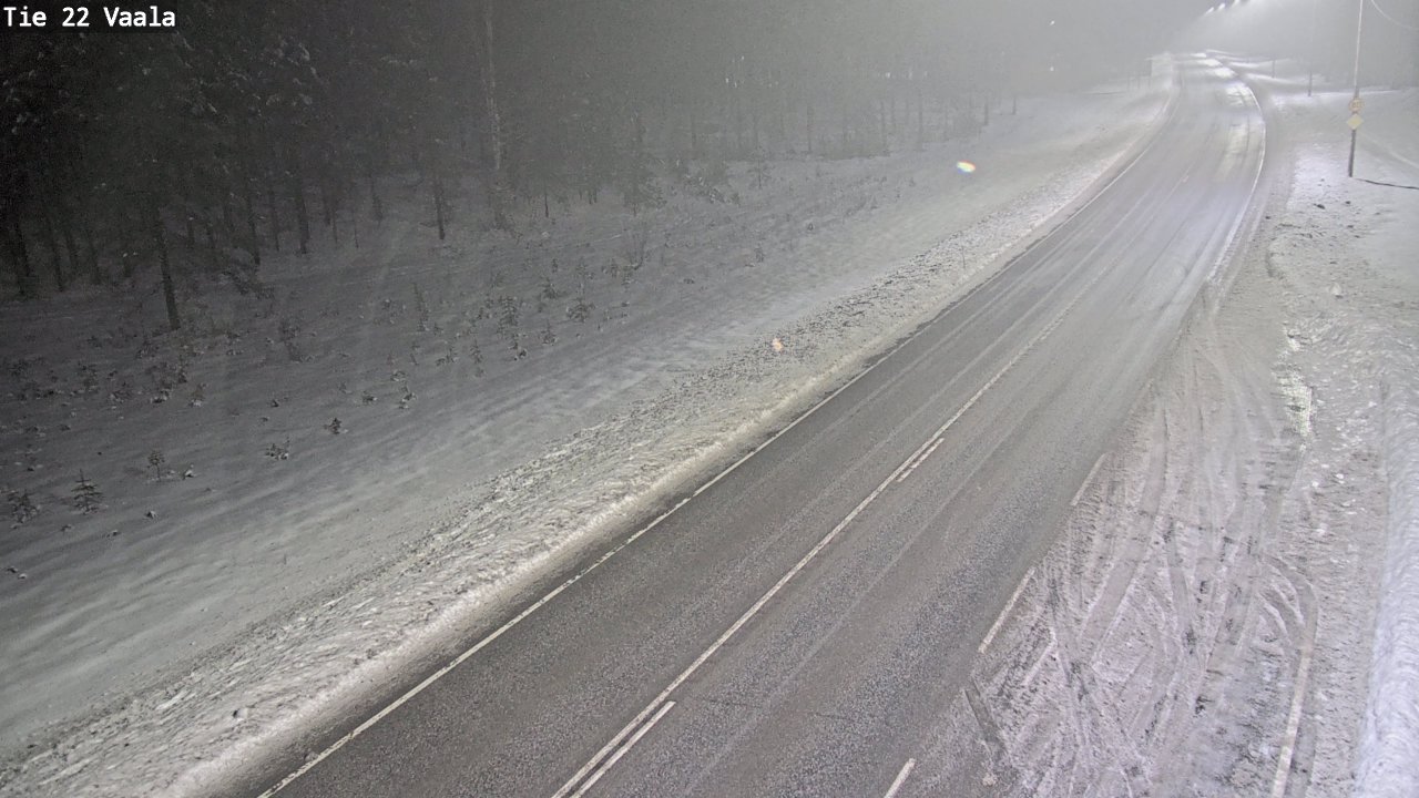 Weather Camera Image Väg 22 Vaala, Vaala, Pohjois-Pohjanmaa