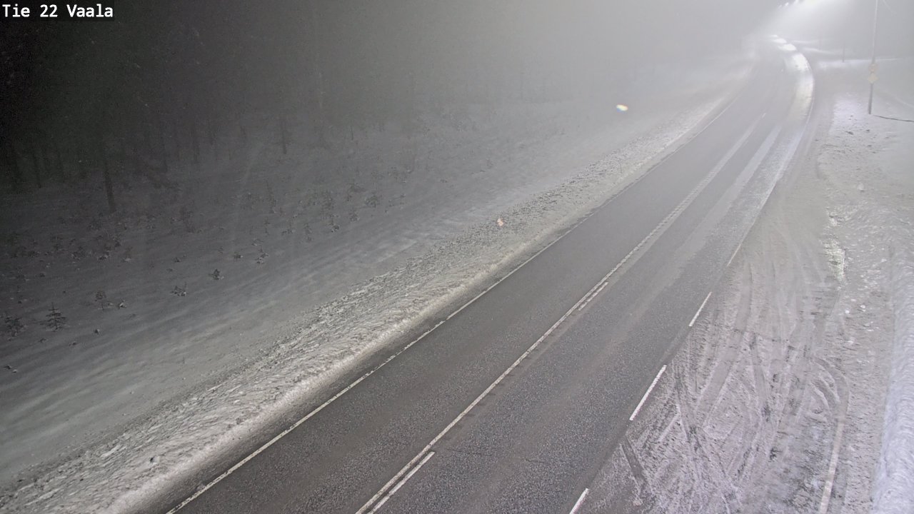 Weather Camera Image Väg 22 Vaala, Vaala, Pohjois-Pohjanmaa