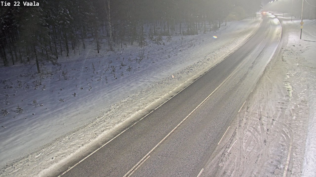 Weather Camera Image Väg 22 Vaala, Vaala, Pohjois-Pohjanmaa