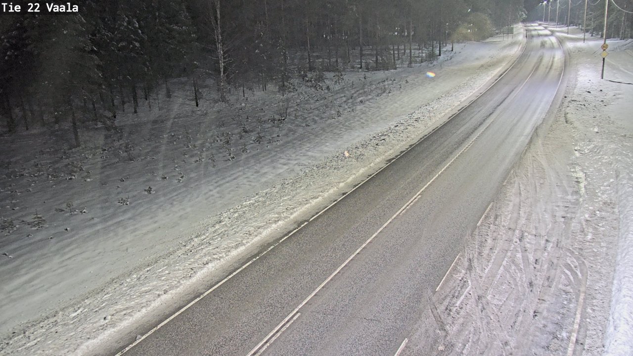 Weather Camera Image Väg 22 Vaala, Vaala, Pohjois-Pohjanmaa