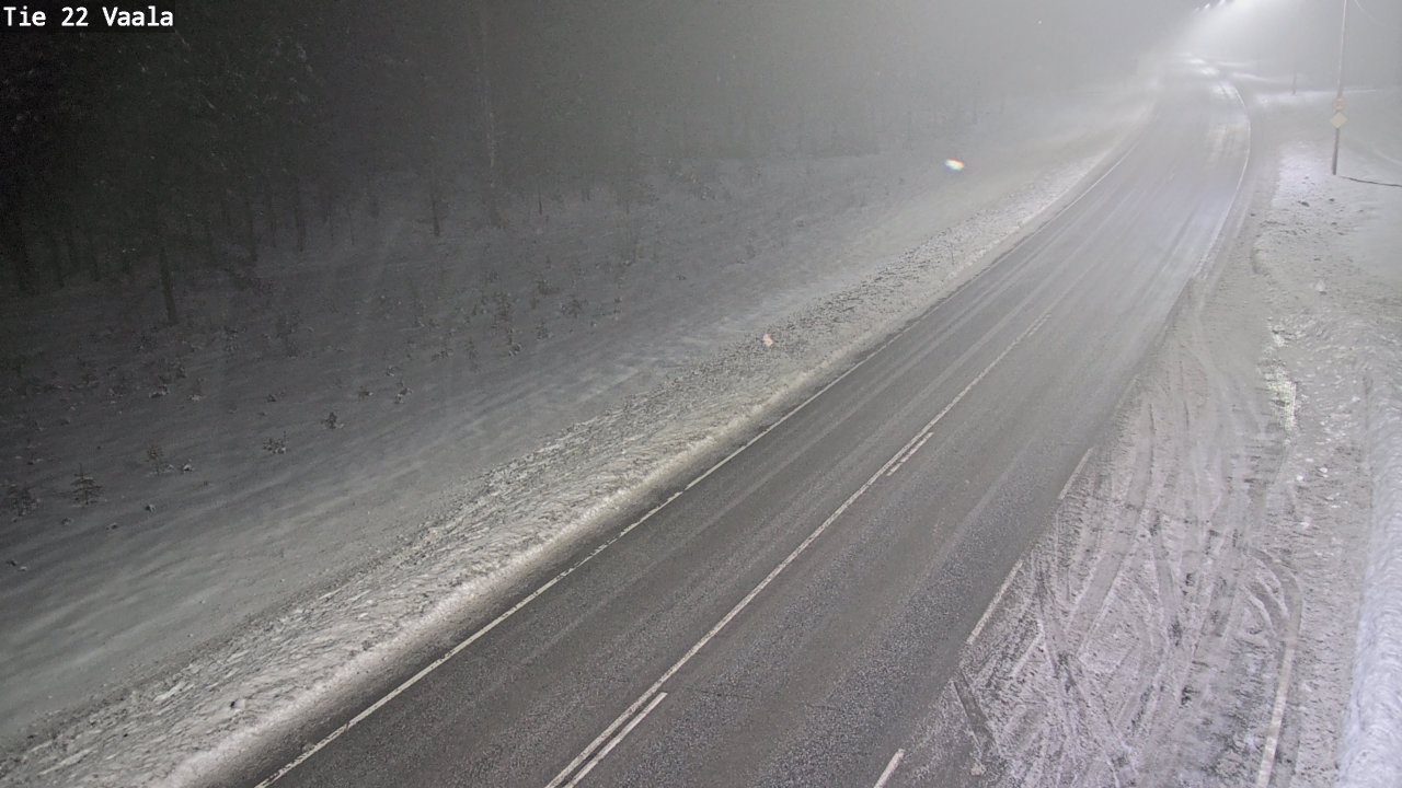 Weather Camera Image Väg 22 Vaala, Vaala, Pohjois-Pohjanmaa