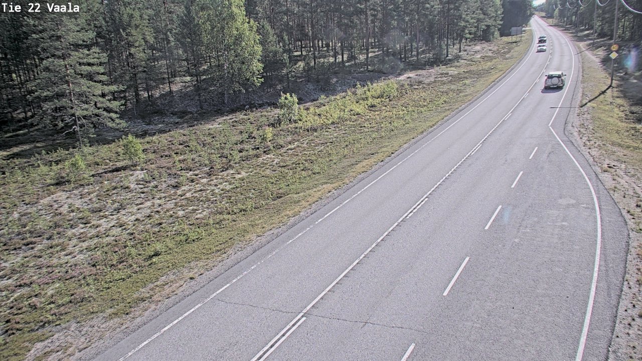 Weather Camera Image Road 22 Vaala, Vaala, Pohjois-Pohjanmaa