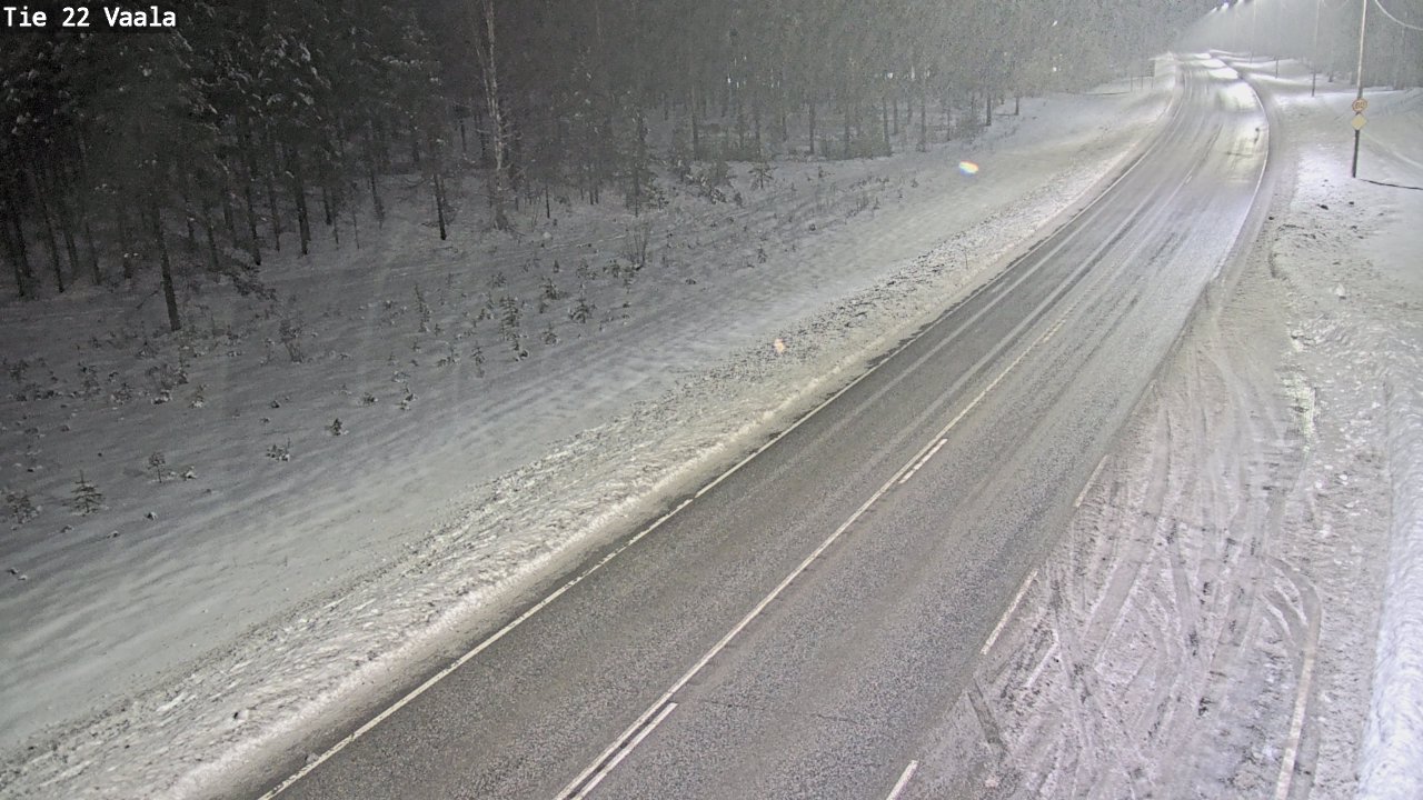 Weather Camera Image Väg 22 Vaala, Vaala, Pohjois-Pohjanmaa