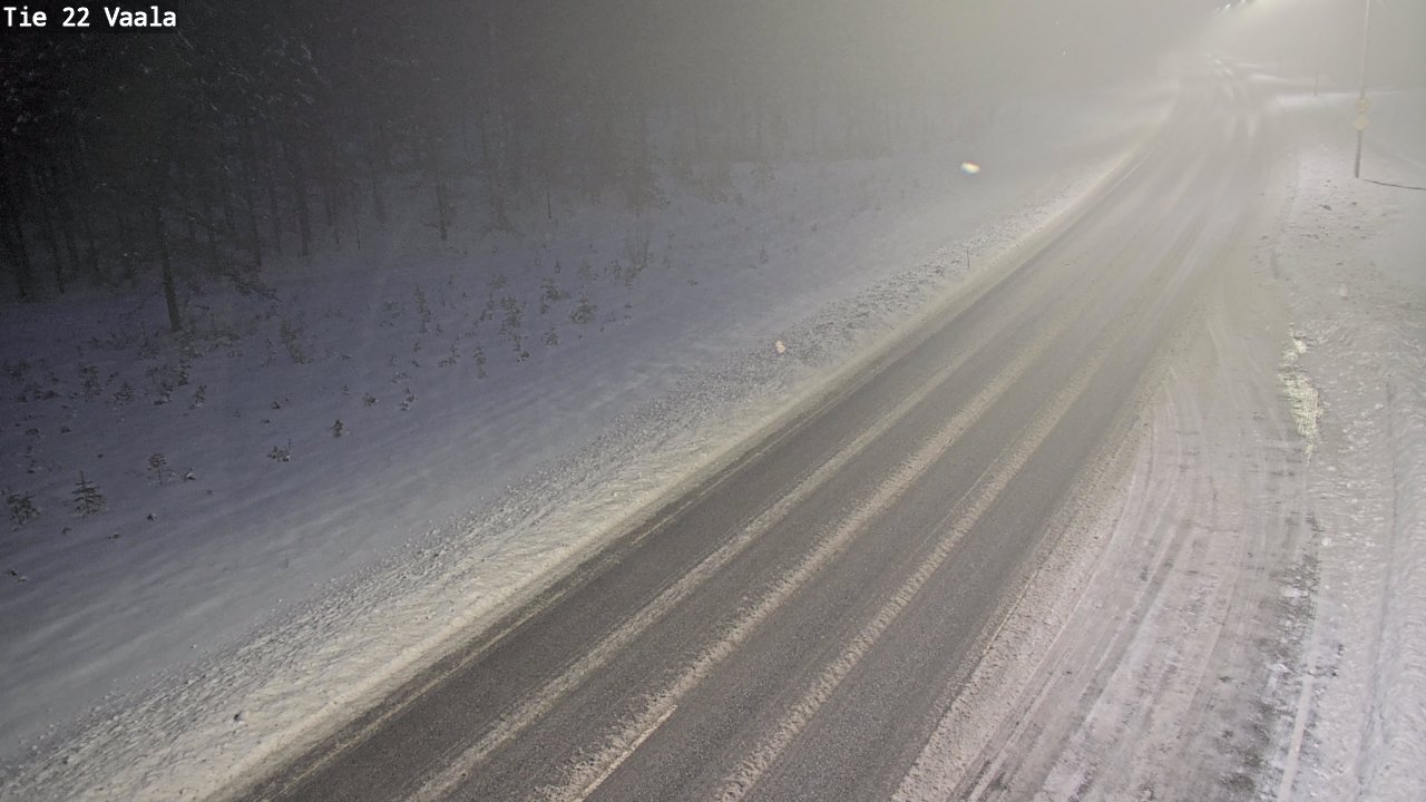 Weather Camera Image Road 22 Vaala, Vaala, Pohjois-Pohjanmaa