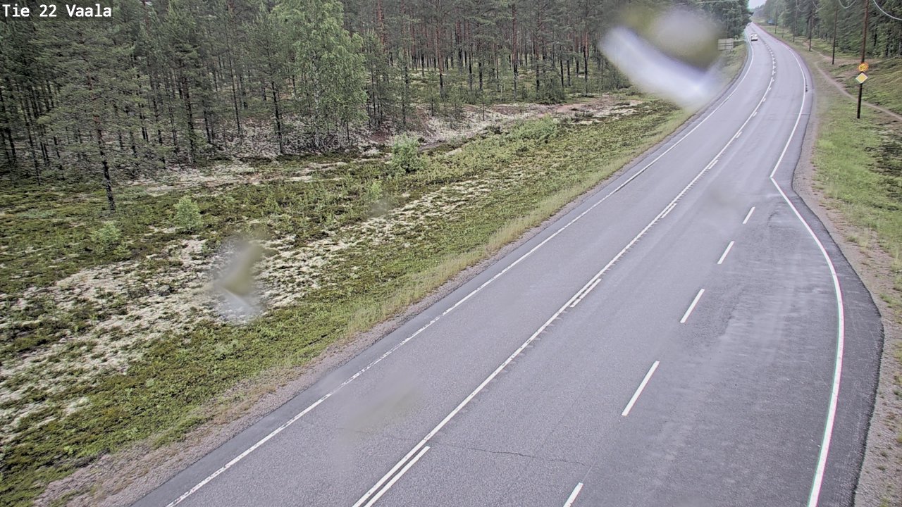 Weather Camera Image Road 22 Vaala, Vaala, Pohjois-Pohjanmaa