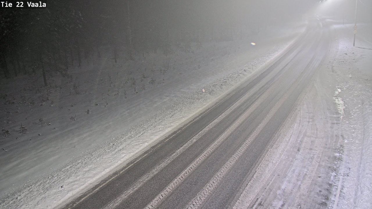 Weather Camera Image Road 22 Vaala, Vaala, Pohjois-Pohjanmaa