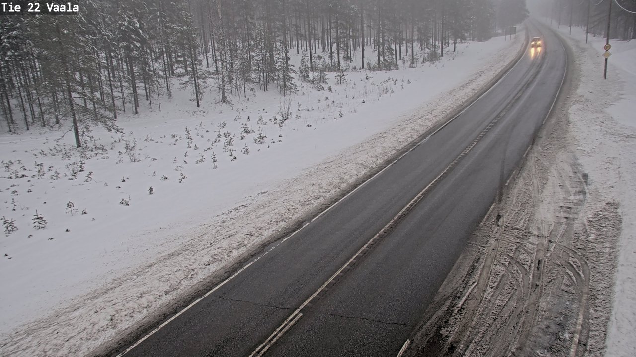 Weather Camera Image Road 22 Vaala, Vaala, Pohjois-Pohjanmaa