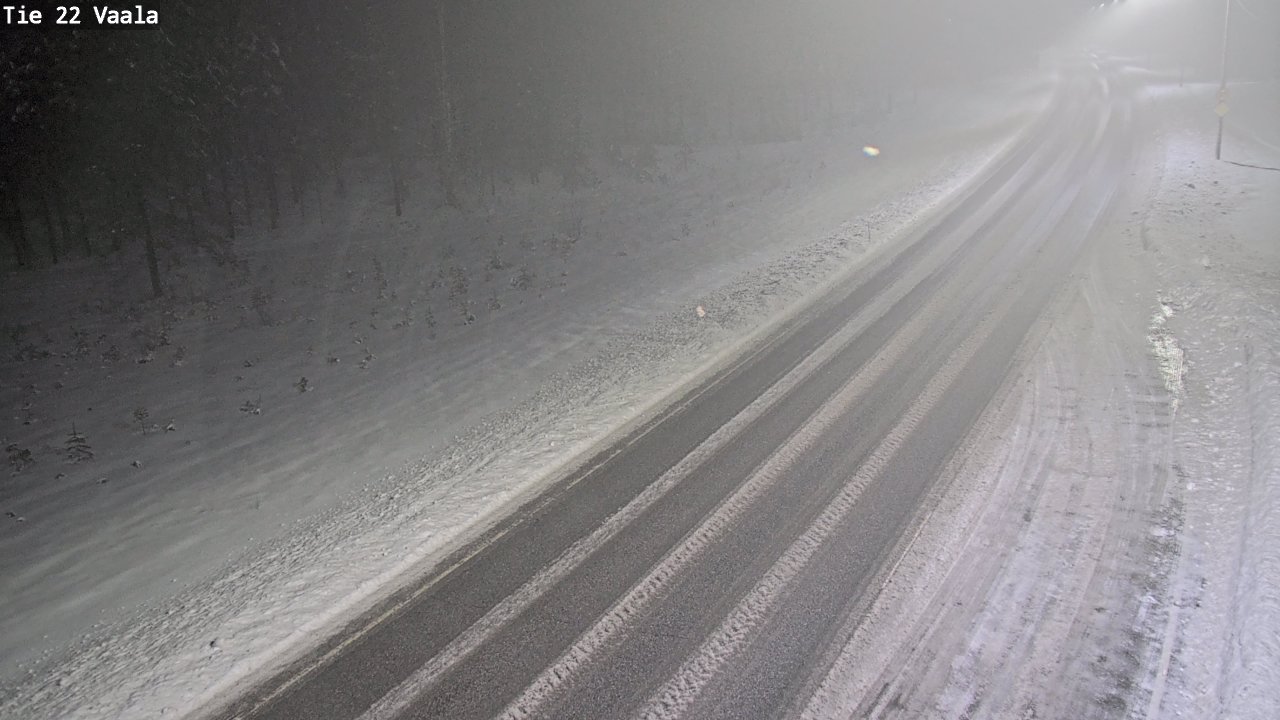 Weather Camera Image Road 22 Vaala, Vaala, Pohjois-Pohjanmaa