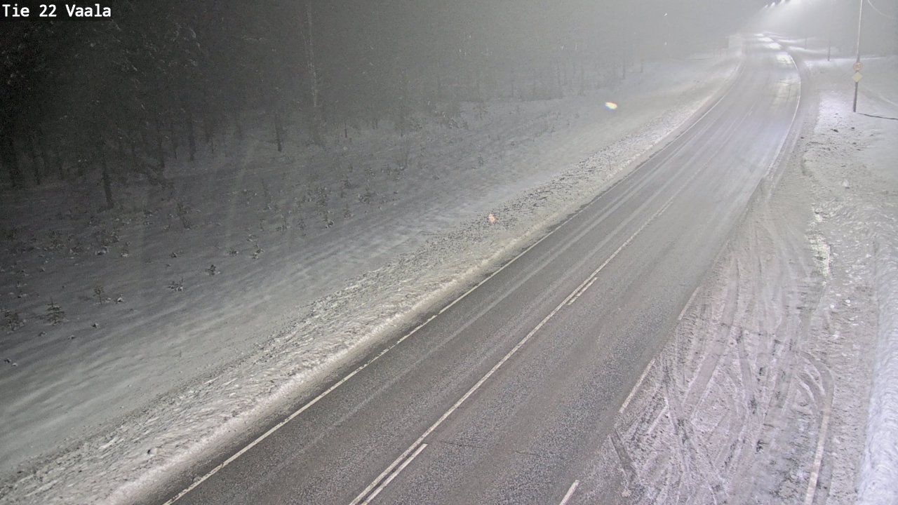 Weather Camera Image Väg 22 Vaala, Vaala, Pohjois-Pohjanmaa