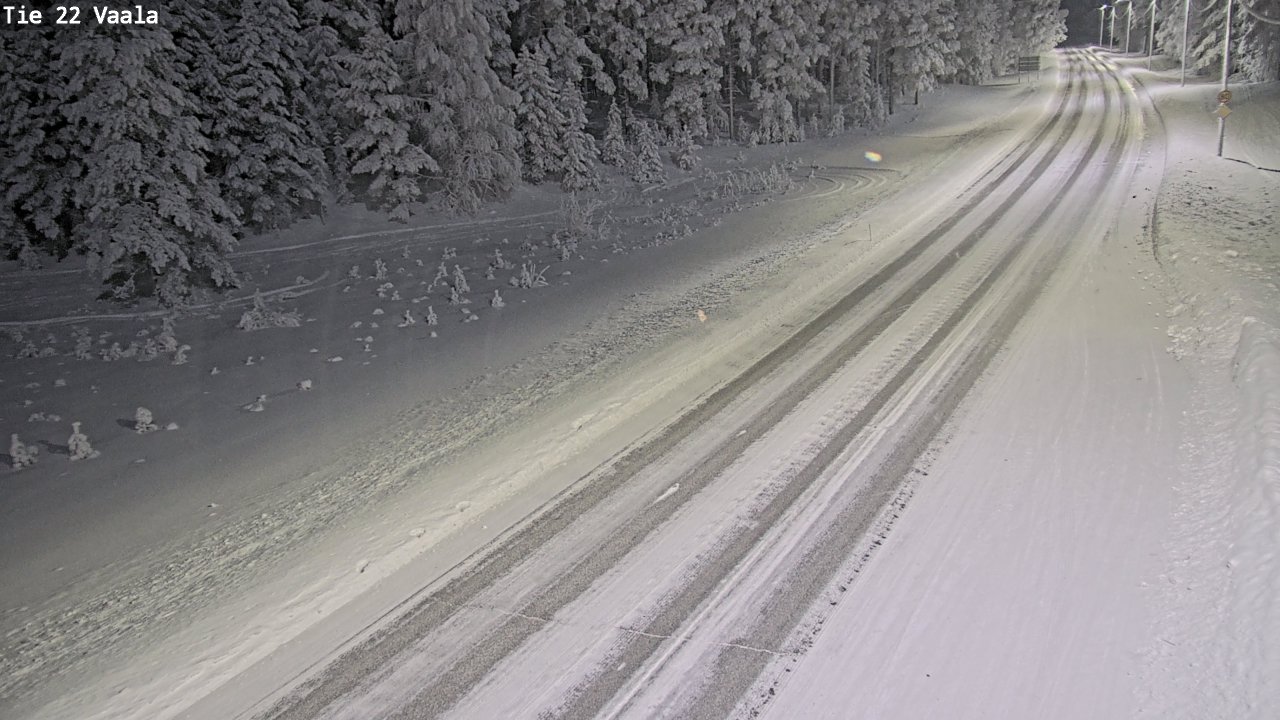 Weather Camera Image Väg 22 Vaala, Vaala, Pohjois-Pohjanmaa