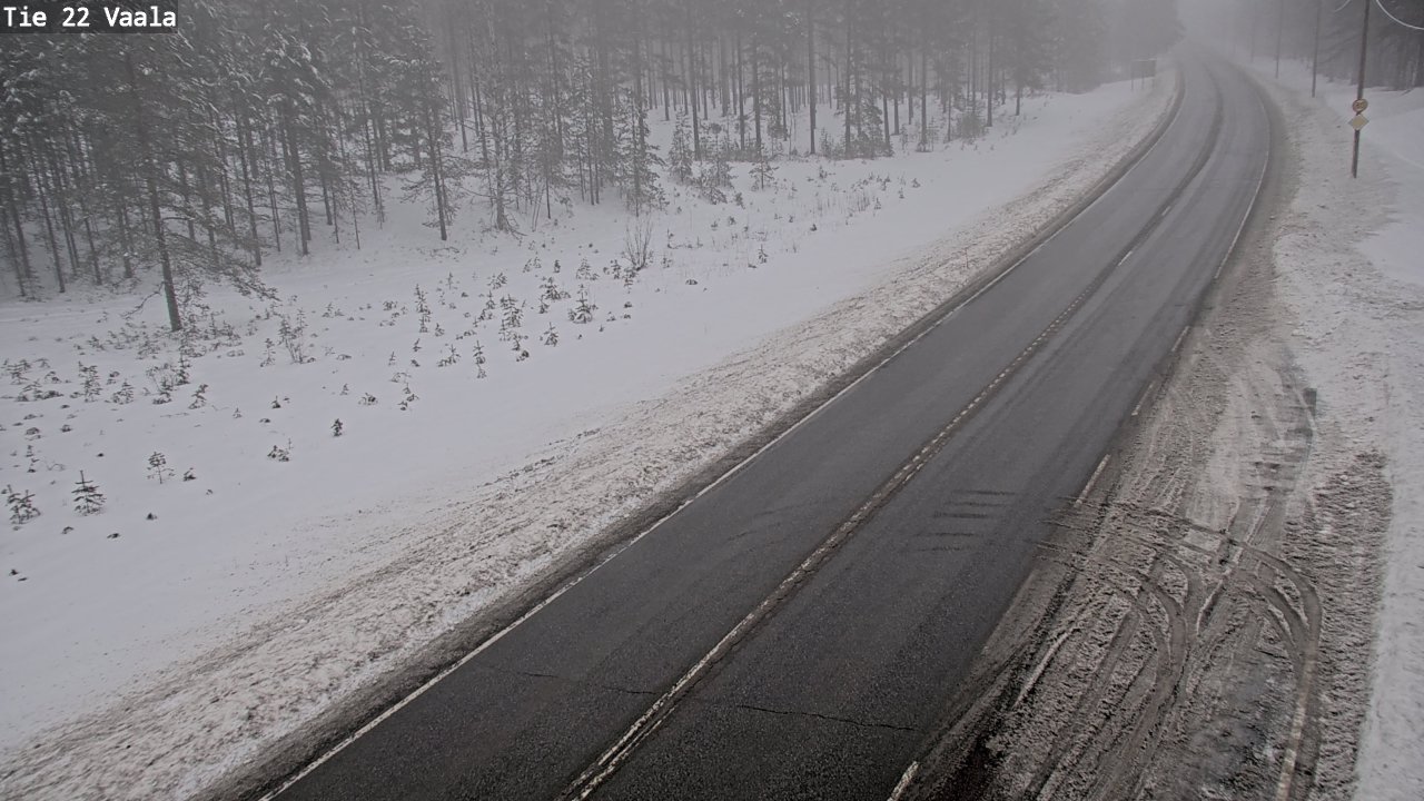 Weather Camera Image Road 22 Vaala, Vaala, Pohjois-Pohjanmaa