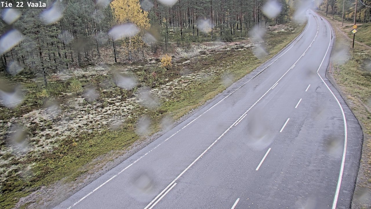 Weather Camera Image Road 22 Vaala, Vaala, Pohjois-Pohjanmaa