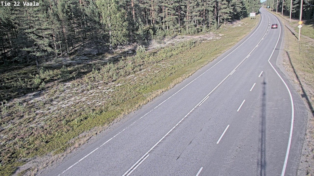 Weather Camera Image Road 22 Vaala, Vaala, Pohjois-Pohjanmaa