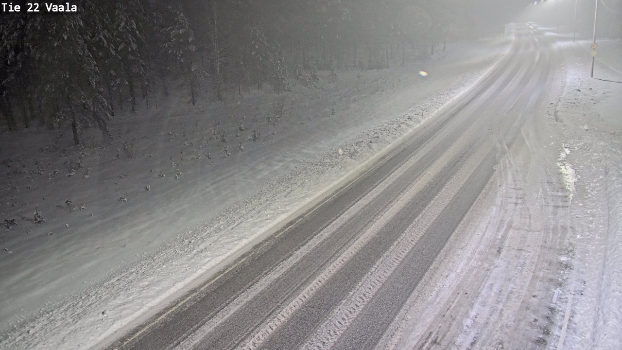 Weather Camera Image Road 22 Vaala, Vaala, Pohjois-Pohjanmaa