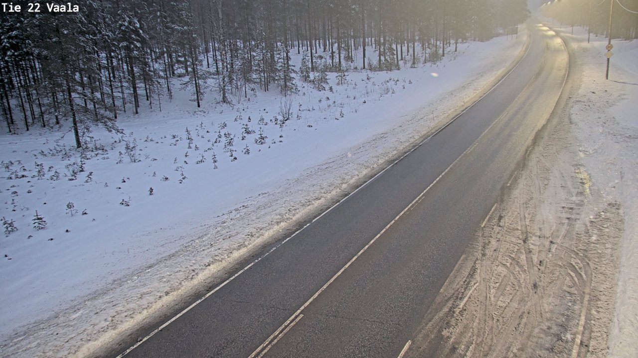 Weather Camera Image Väg 22 Vaala, Vaala, Pohjois-Pohjanmaa