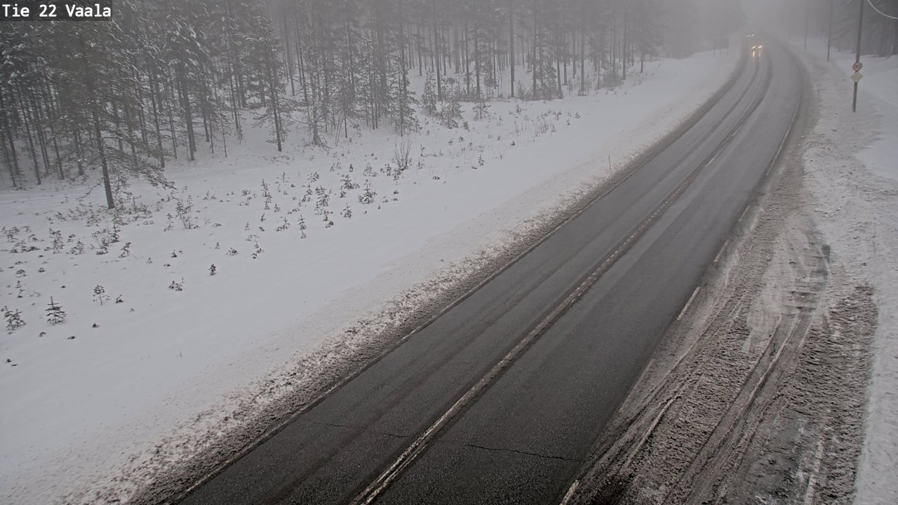 Weather Camera Image Road 22 Vaala, Vaala, Pohjois-Pohjanmaa