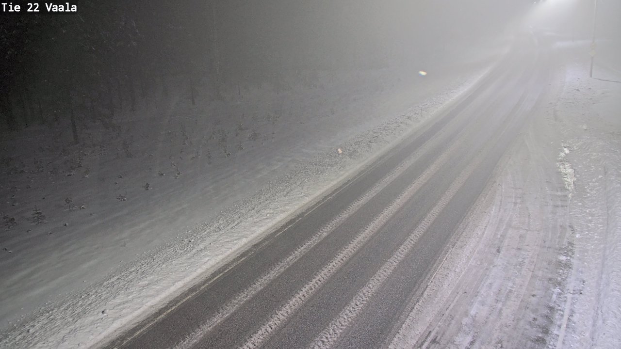 Weather Camera Image Road 22 Vaala, Vaala, Pohjois-Pohjanmaa