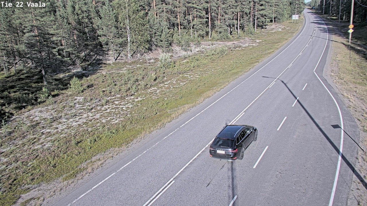 Weather Camera Image Road 22 Vaala, Vaala, Pohjois-Pohjanmaa