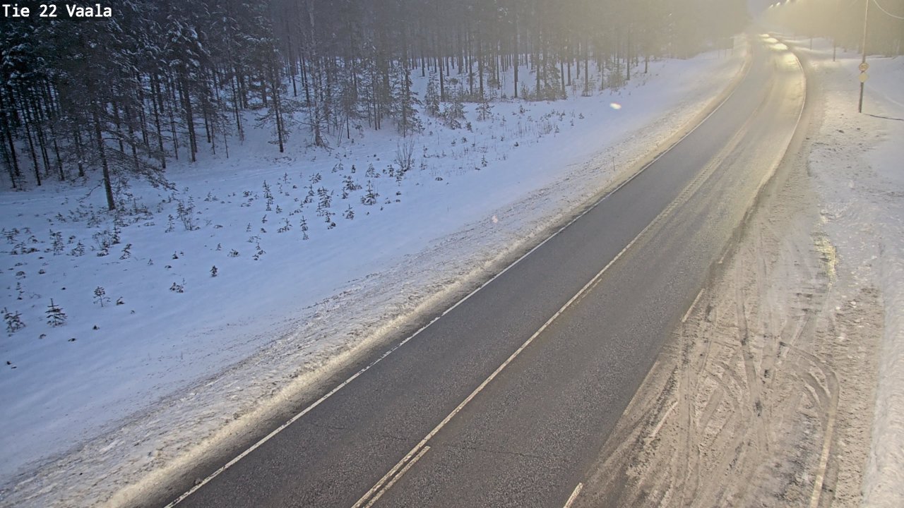 Weather Camera Image Väg 22 Vaala, Vaala, Pohjois-Pohjanmaa