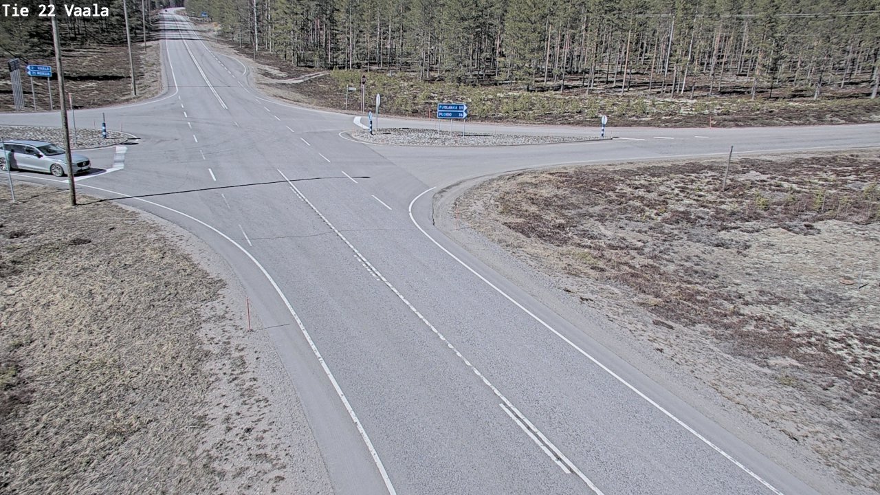 Weather Camera Image Väg 22 Vaala, Vaala, Pohjois-Pohjanmaa