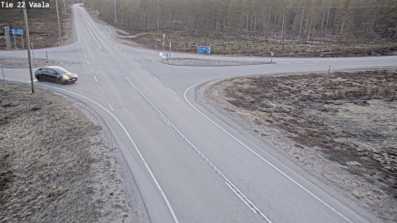 Weather Camera Image Väg 22 Vaala, Vaala, Pohjois-Pohjanmaa