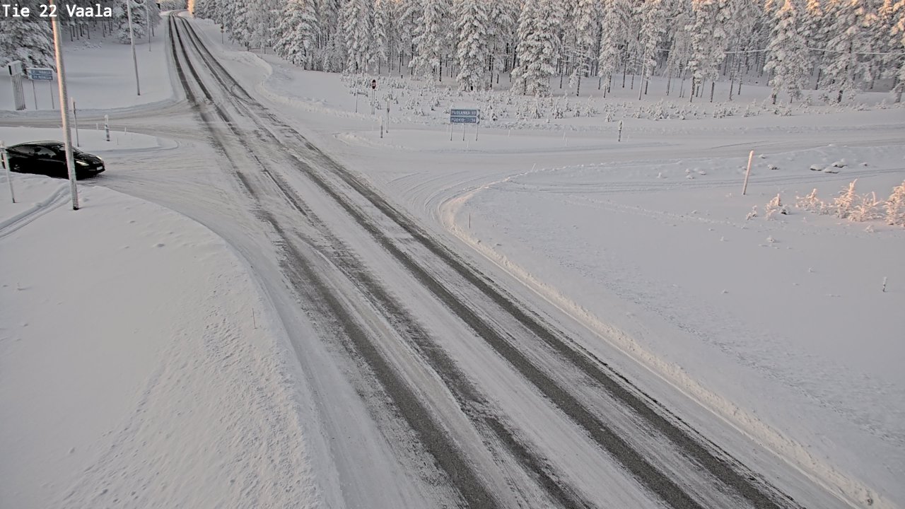 Weather Camera Image Road 22 Vaala, Vaala, Pohjois-Pohjanmaa
