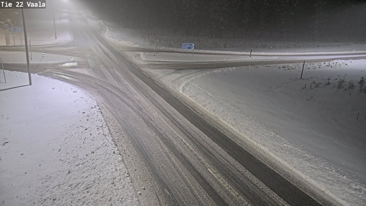 Weather Camera Image Road 22 Vaala, Vaala, Pohjois-Pohjanmaa