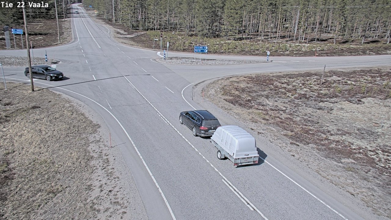 Weather Camera Image Väg 22 Vaala, Vaala, Pohjois-Pohjanmaa