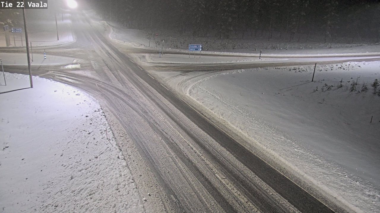 Weather Camera Image Road 22 Vaala, Vaala, Pohjois-Pohjanmaa
