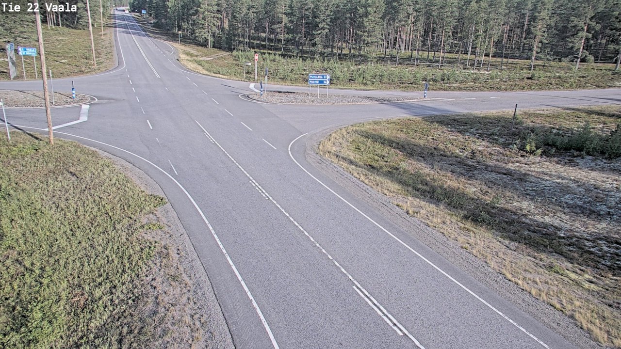 Weather Camera Image Road 22 Vaala, Vaala, Pohjois-Pohjanmaa