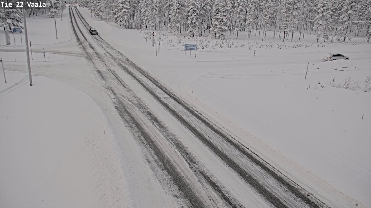 Weather Camera Image Väg 22 Vaala, Vaala, Pohjois-Pohjanmaa