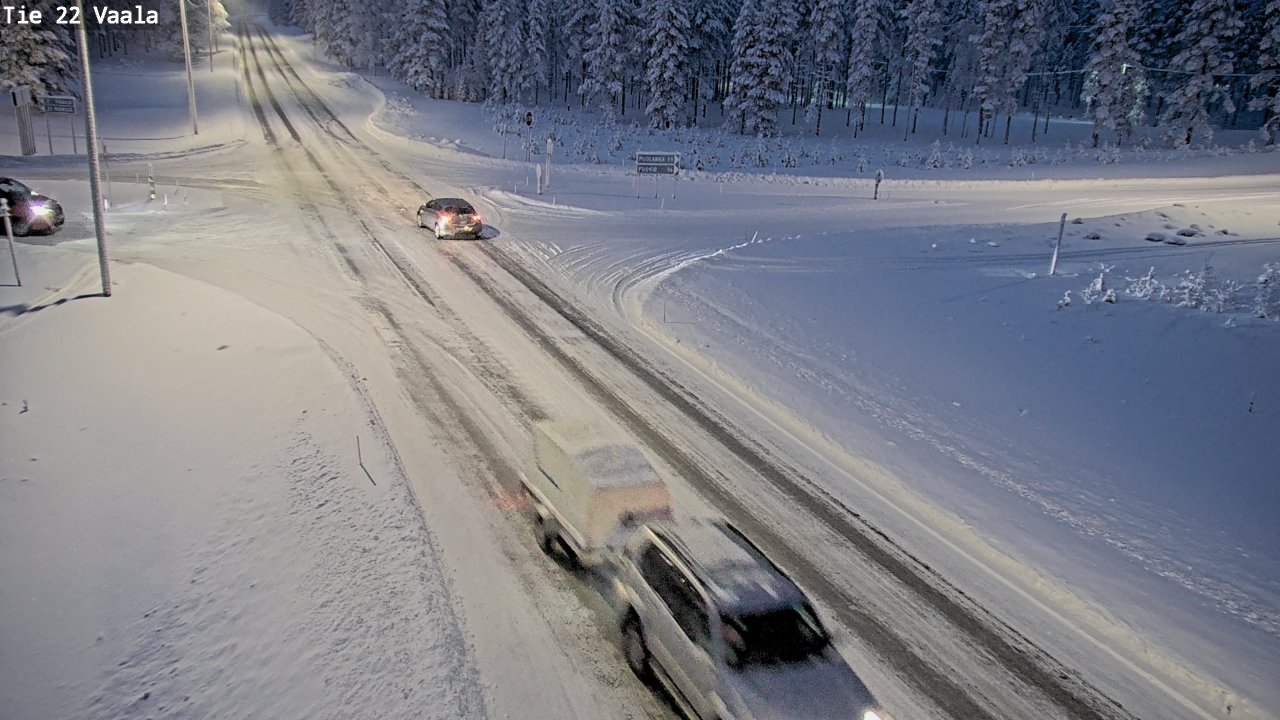 Weather Camera Image Väg 22 Vaala, Vaala, Pohjois-Pohjanmaa