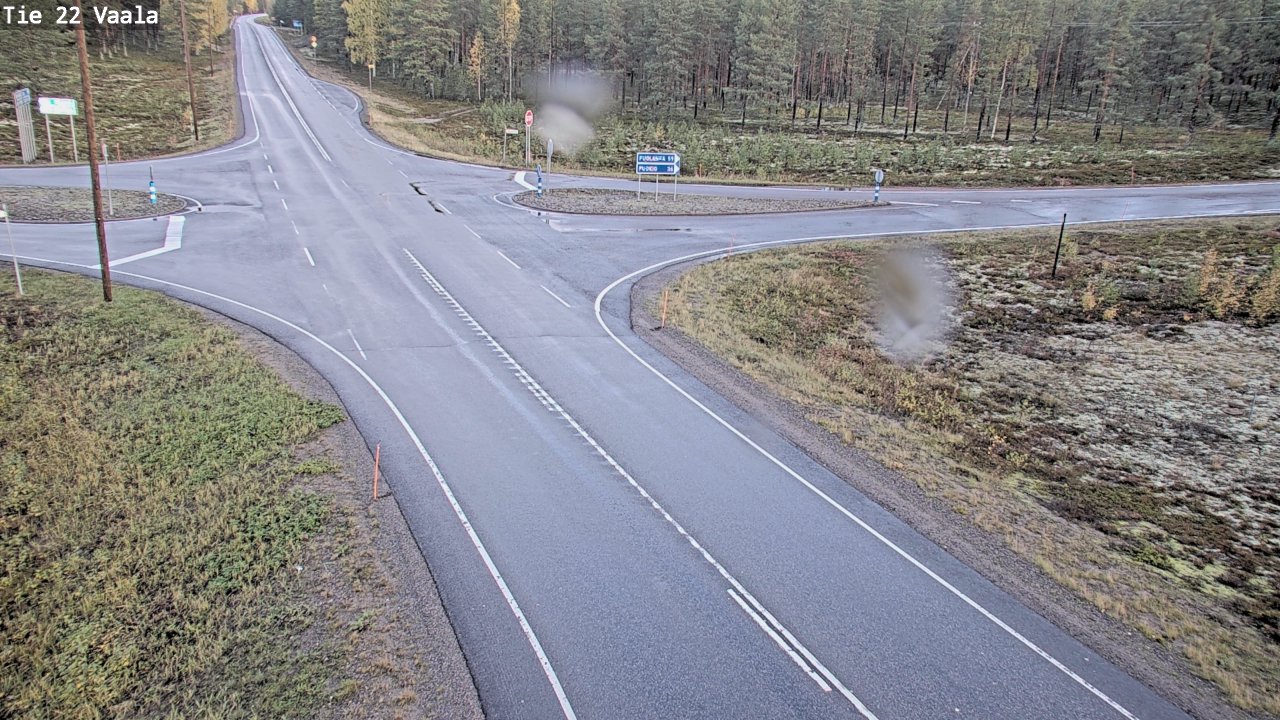 Weather Camera Image Road 22 Vaala, Vaala, Pohjois-Pohjanmaa
