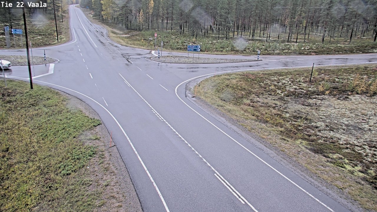 Weather Camera Image Road 22 Vaala, Vaala, Pohjois-Pohjanmaa