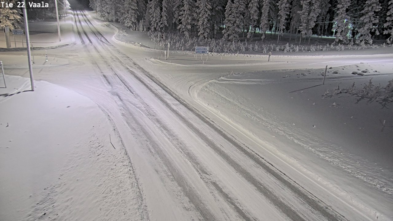 Weather Camera Image Väg 22 Vaala, Vaala, Pohjois-Pohjanmaa