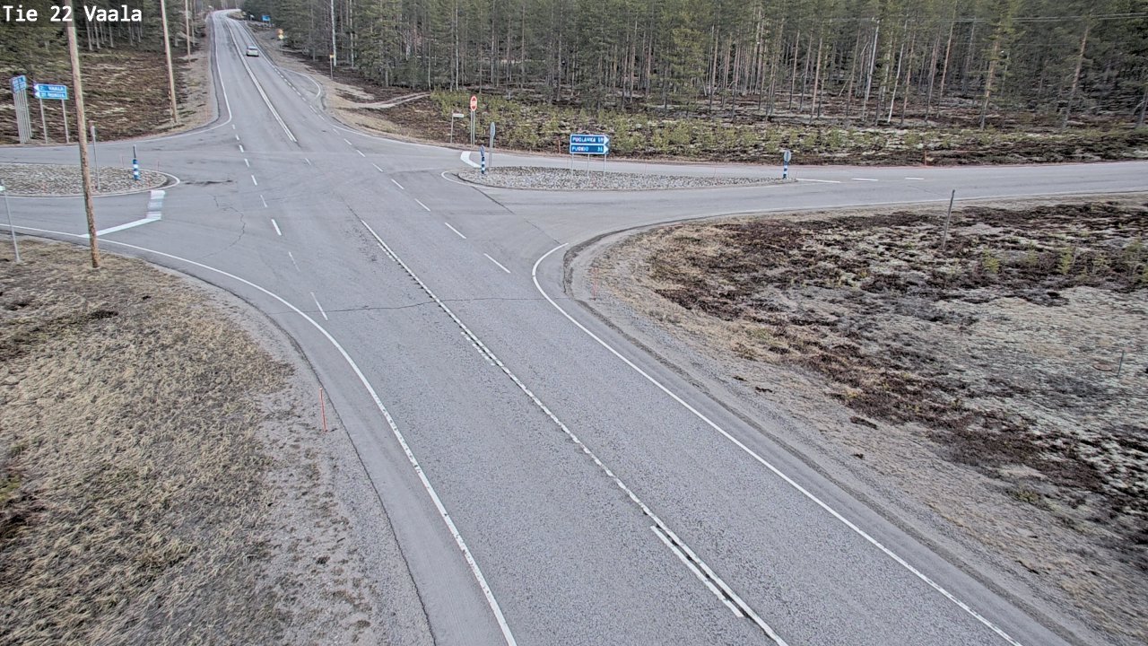 Weather Camera Image Väg 22 Vaala, Vaala, Pohjois-Pohjanmaa