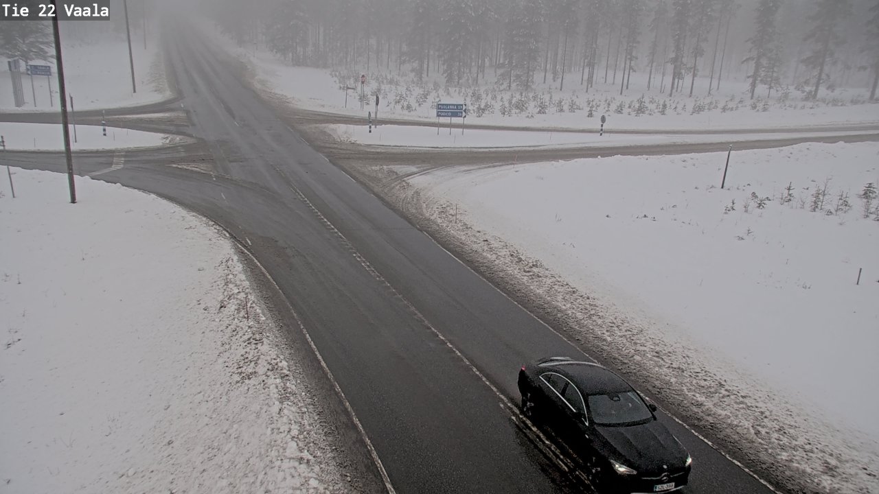 Weather Camera Image Road 22 Vaala, Vaala, Pohjois-Pohjanmaa