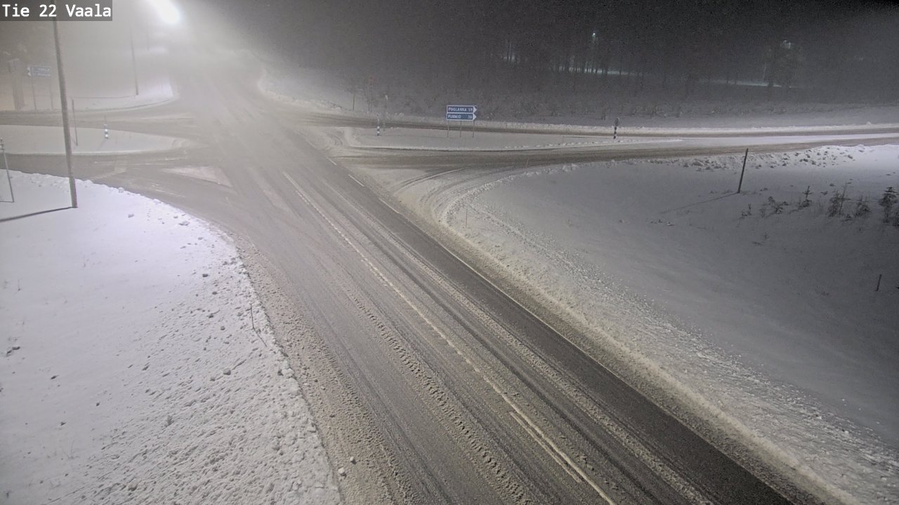 Weather Camera Image Road 22 Vaala, Vaala, Pohjois-Pohjanmaa