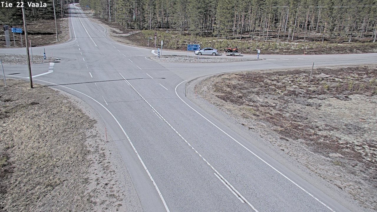 Weather Camera Image Väg 22 Vaala, Vaala, Pohjois-Pohjanmaa