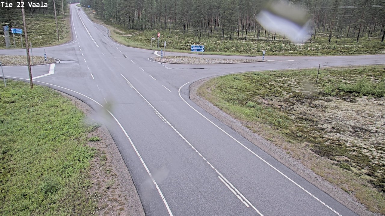 Weather Camera Image Road 22 Vaala, Vaala, Pohjois-Pohjanmaa