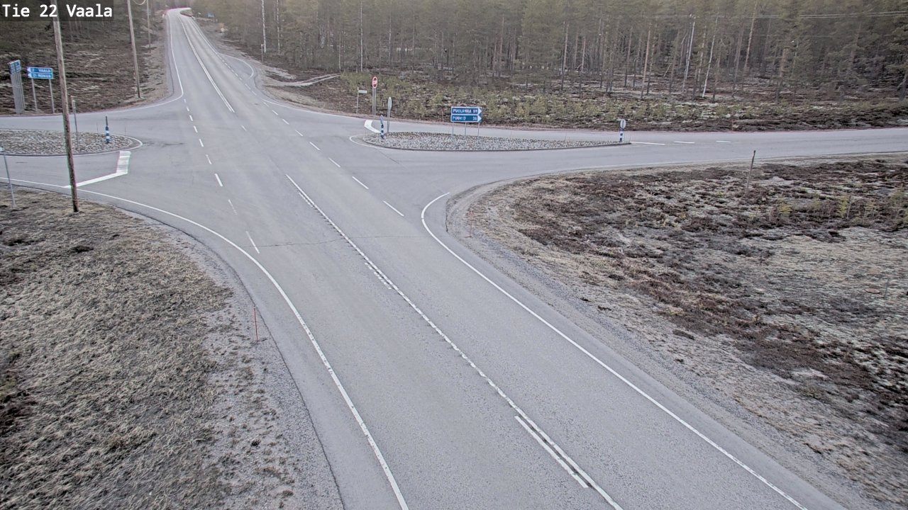 Weather Camera Image Väg 22 Vaala, Vaala, Pohjois-Pohjanmaa