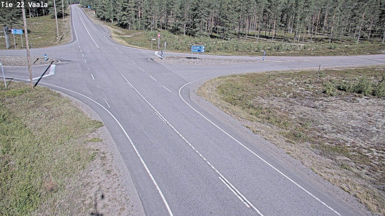 Weather Camera Image Road 22 Vaala, Vaala, Pohjois-Pohjanmaa