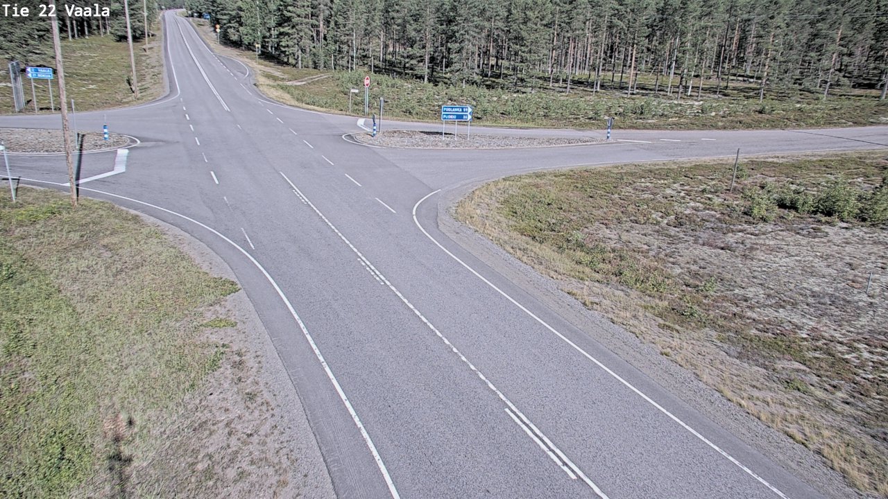 Weather Camera Image Road 22 Vaala, Vaala, Pohjois-Pohjanmaa