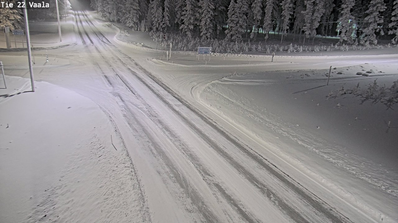 Weather Camera Image Väg 22 Vaala, Vaala, Pohjois-Pohjanmaa