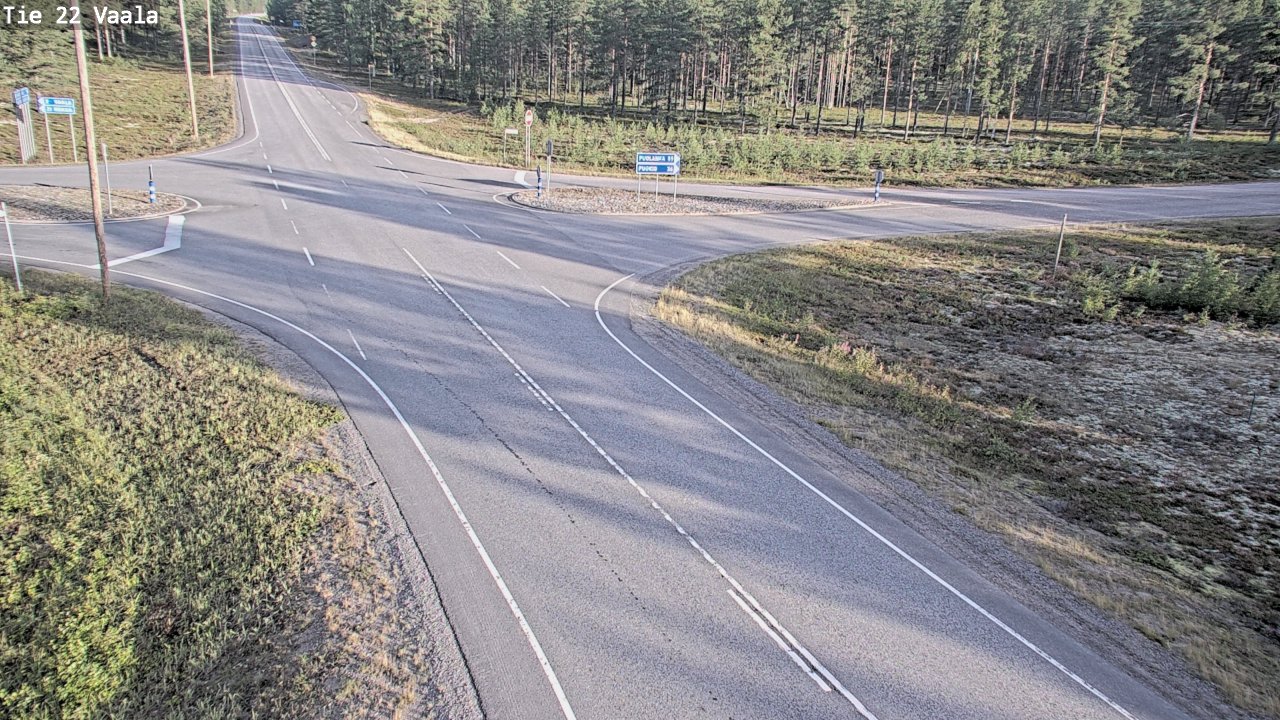 Weather Camera Image Road 22 Vaala, Vaala, Pohjois-Pohjanmaa