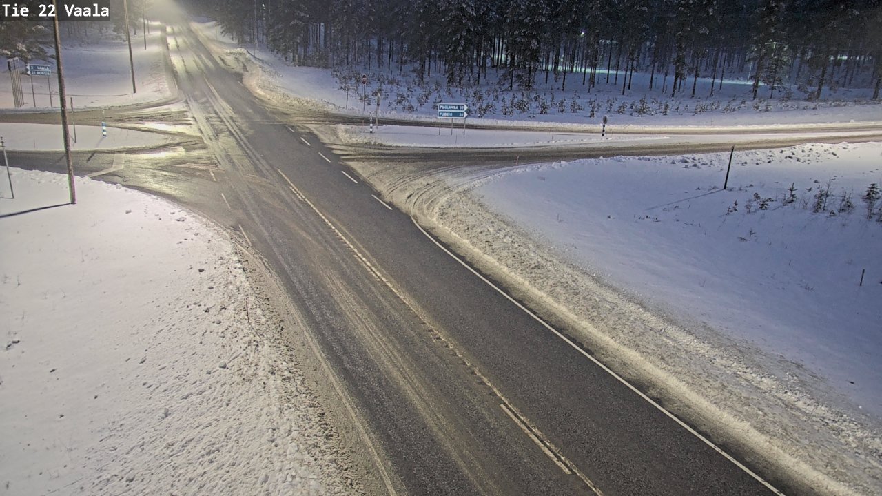 Weather Camera Image Väg 22 Vaala, Vaala, Pohjois-Pohjanmaa